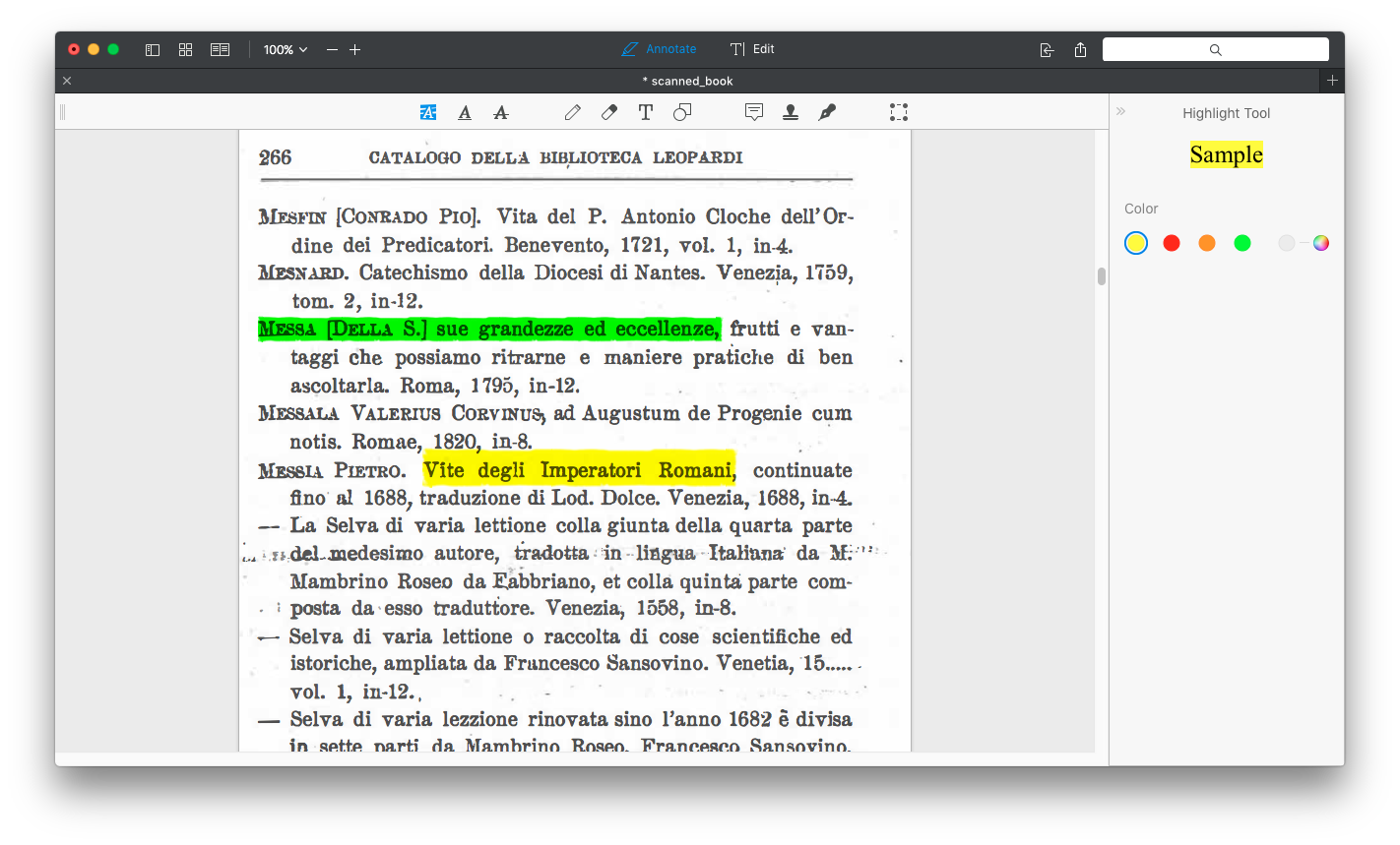 Capture d'écran de l'interface de PDF Expert